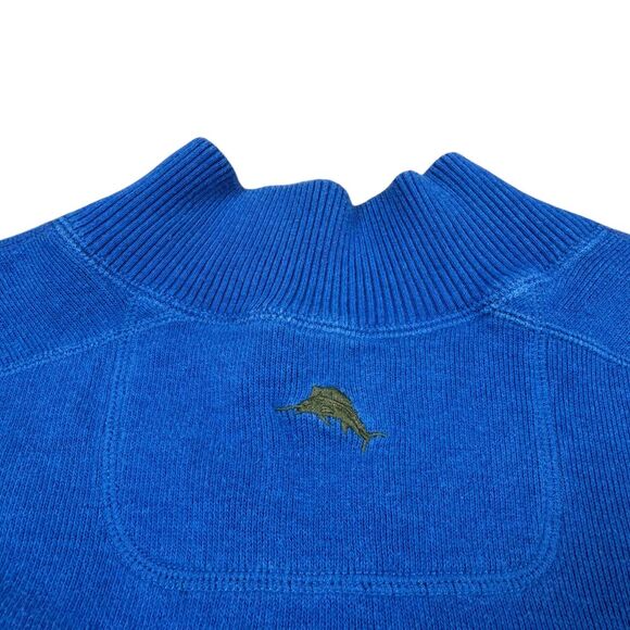 Tommy Bahama Sweater 1/4 Zip Reversible Contrast Stitch Outdoor Activewear - Picture 12 of 12